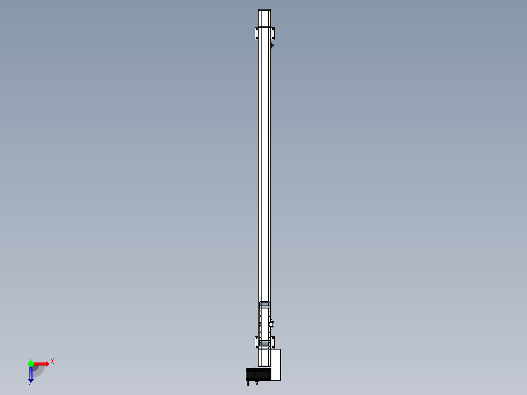 Toyo东佑达直线模组-M65-S-1350-R-M40-C4俯视图
