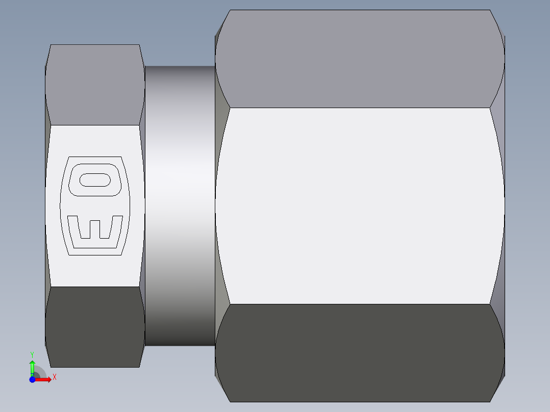 卡套式工业通用硬管接头EO_Blanking_plug_for_tube_ends_ROV08ZL71前视图