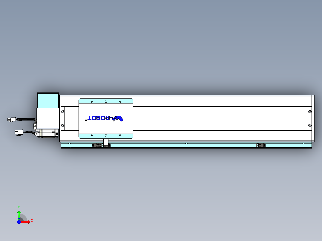 威洛博VBC同步带传动一无尘环境VBC14-L45-S450-BRD-ZP40-C3前视图