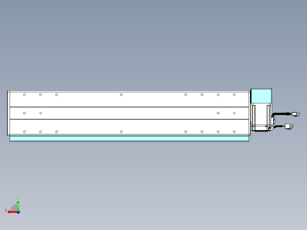 威洛博VBC同步带传动一无尘环境VBC14-L45-S450-BRD-ZP40-C3后视图