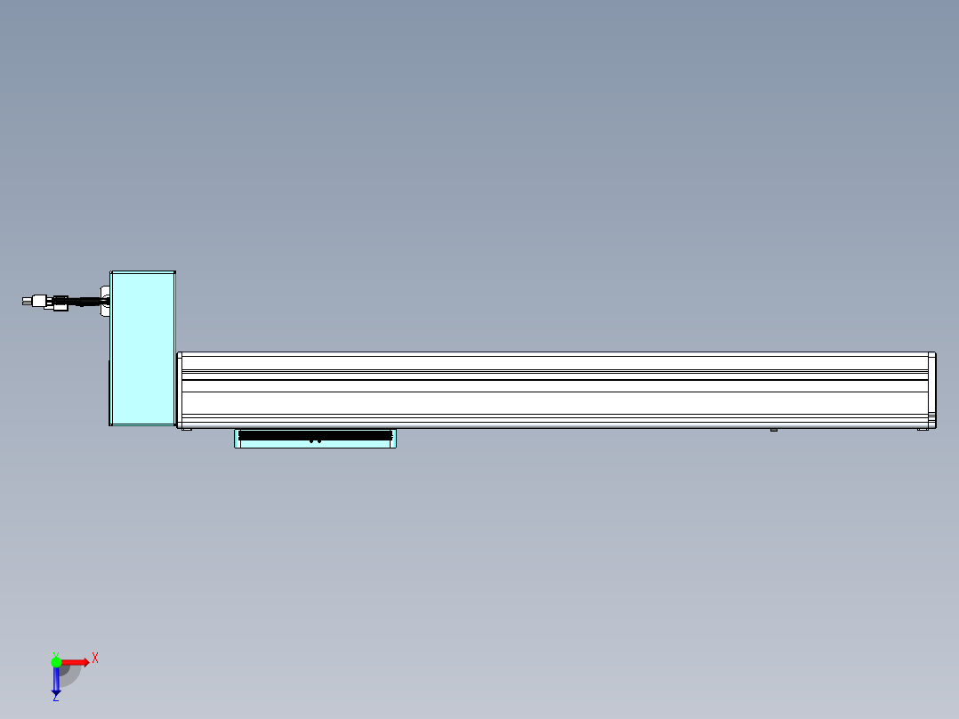 威洛博VBC同步带传动一无尘环境VBC14-L45-S450-BRD-ZP40-C3俯视图
