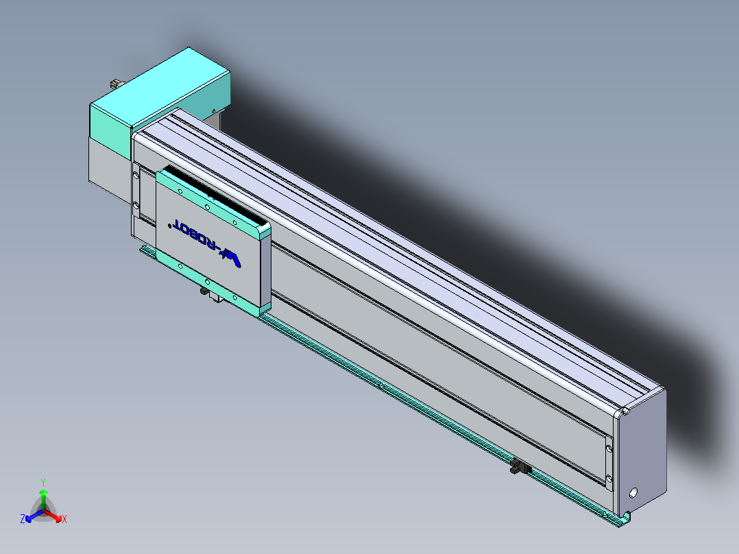 威洛博VBC同步带传动一无尘环境VBC14-L45-S450-BRD-ZP40-C3正等轴测图