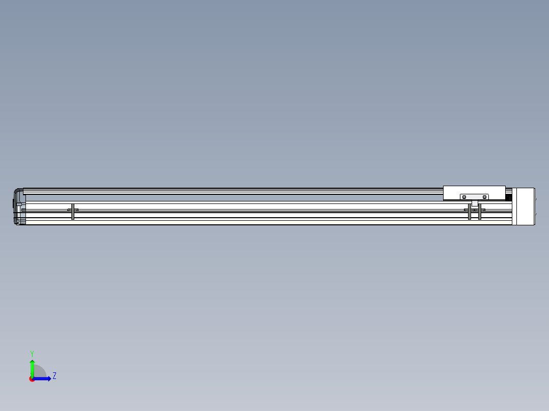 Toyo东佑达直线模组-ETH17-1000-BL-M40B左视图