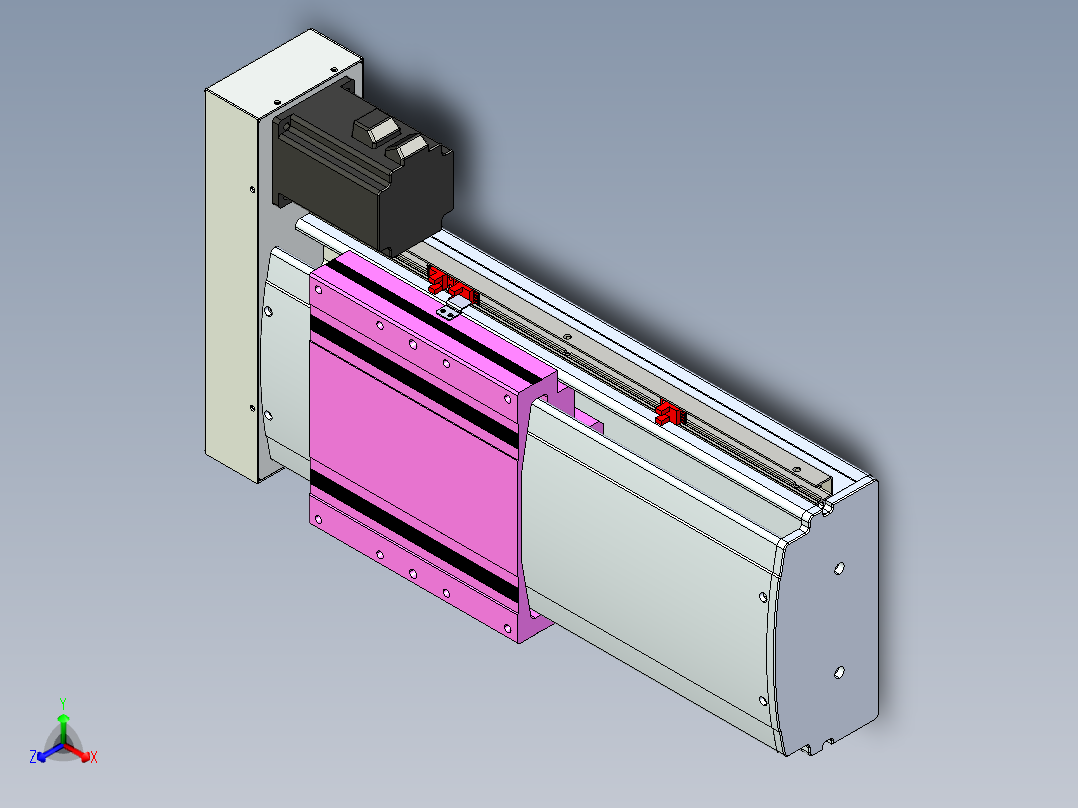 VF丝杆传动-一般环境VF22-L20-C-S200-BR-P75-C4主视图