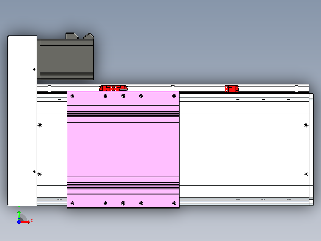VF丝杆传动-一般环境VF22-L20-C-S200-BR-P75-C4前视图
