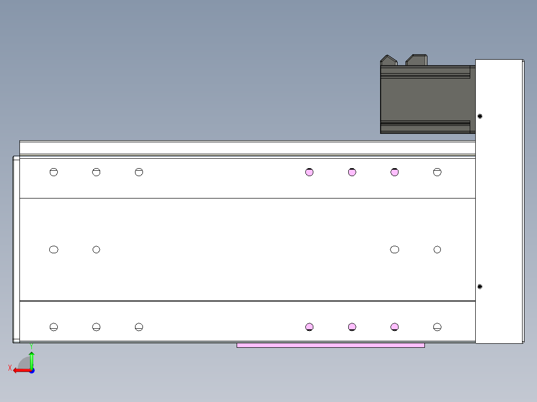 VF丝杆传动-一般环境VF22-L20-C-S200-BR-P75-C4后视图