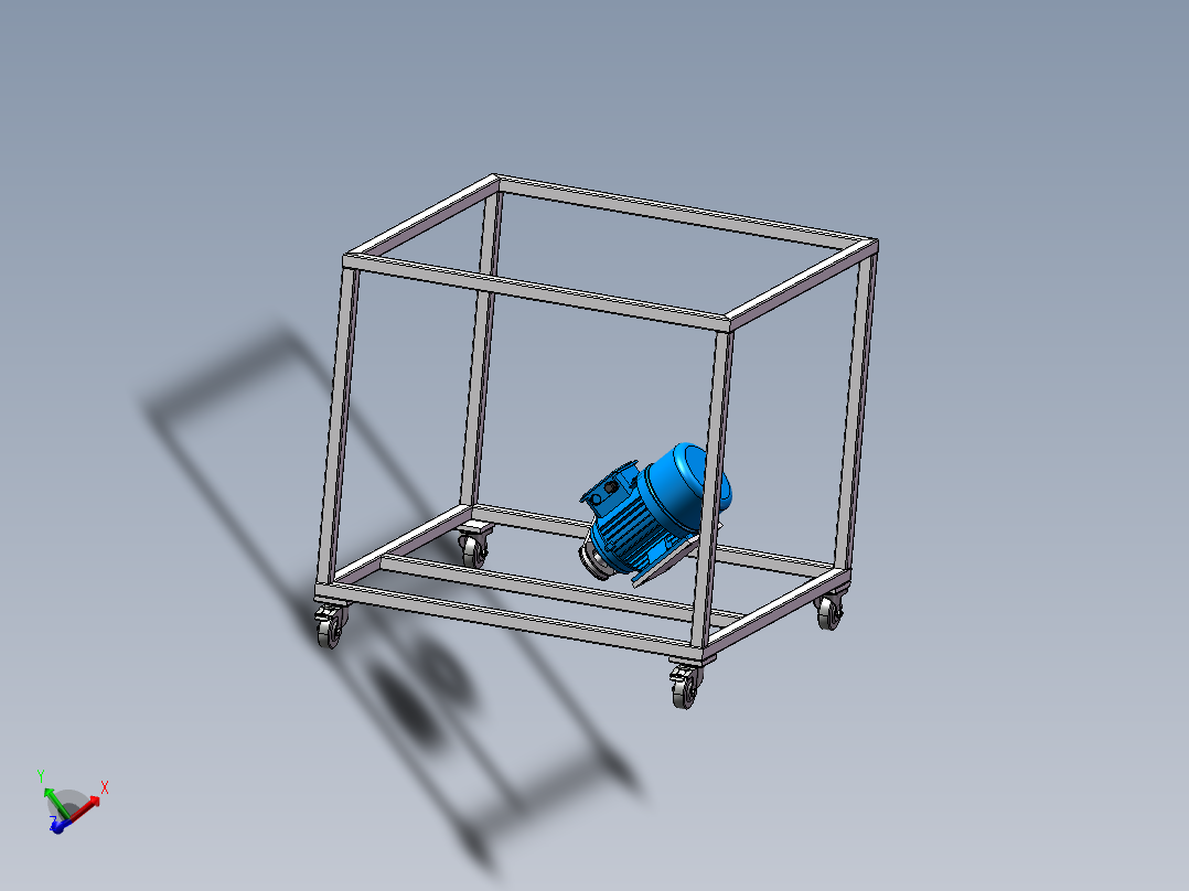 螺旋提升机SW三维==1503720==100主视图