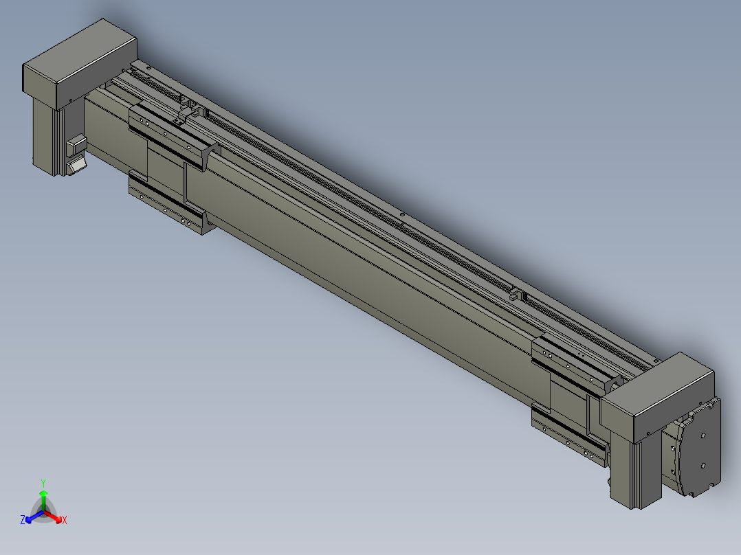 威洛博双电机滑台-VBF14S2-L50-S600-BU-P40-C6主视图