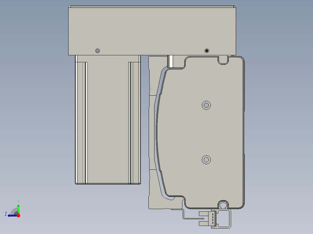 威洛博双电机滑台-VBF14S2-L50-S600-BU-P40-C6右视图