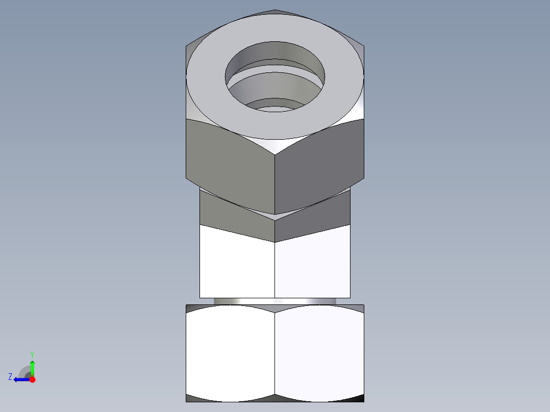 卡套式工业通用硬管接头EO_Swivel_nut_45_deg_elbow_EV18ZL71右视图