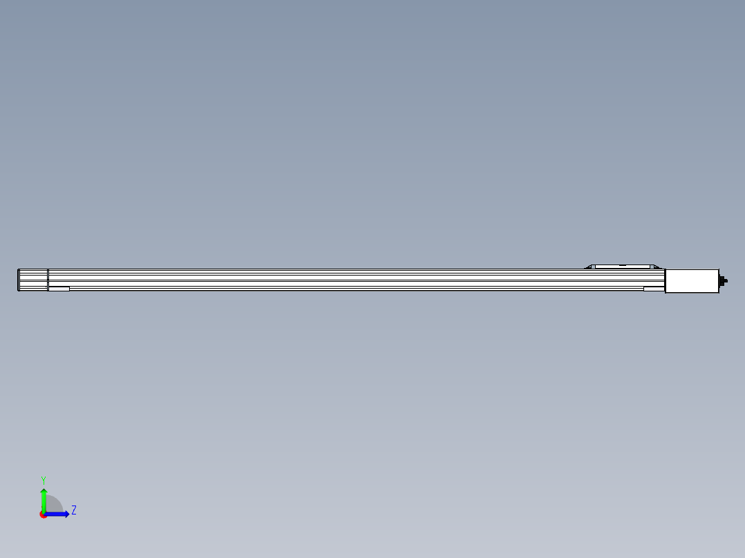 Toyo东佑达直线模组-M65-S-1550-L-M40-C4左视图