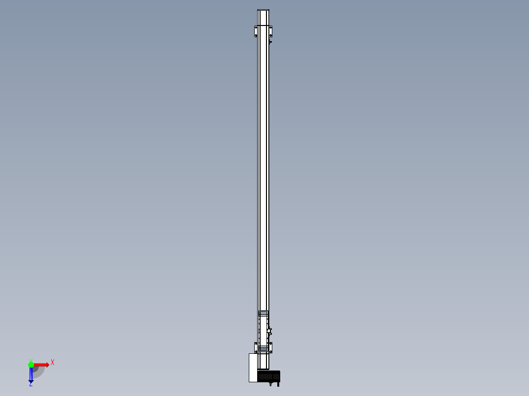 Toyo东佑达直线模组-M65-S-1550-L-M40-C4俯视图