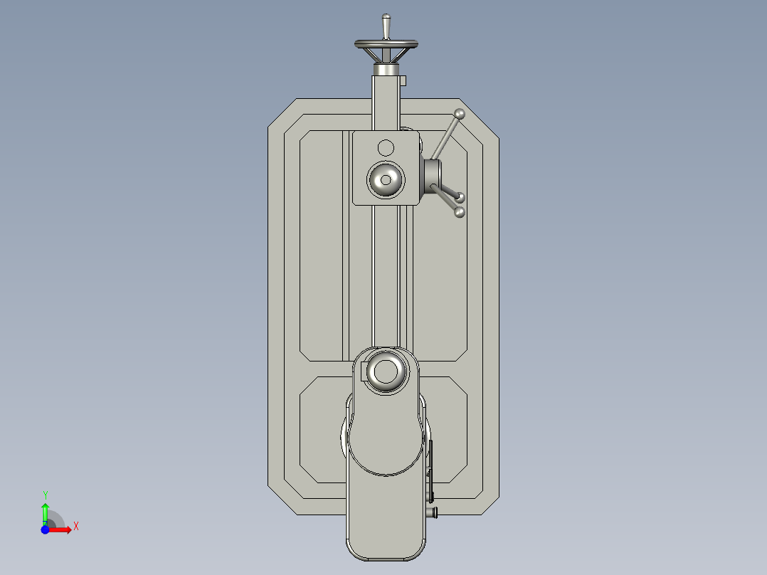 小摇臂钻前视图