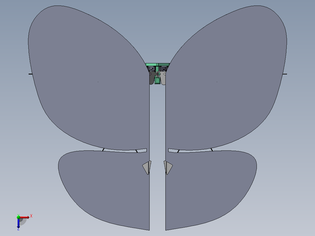 角度分配实验俯视图