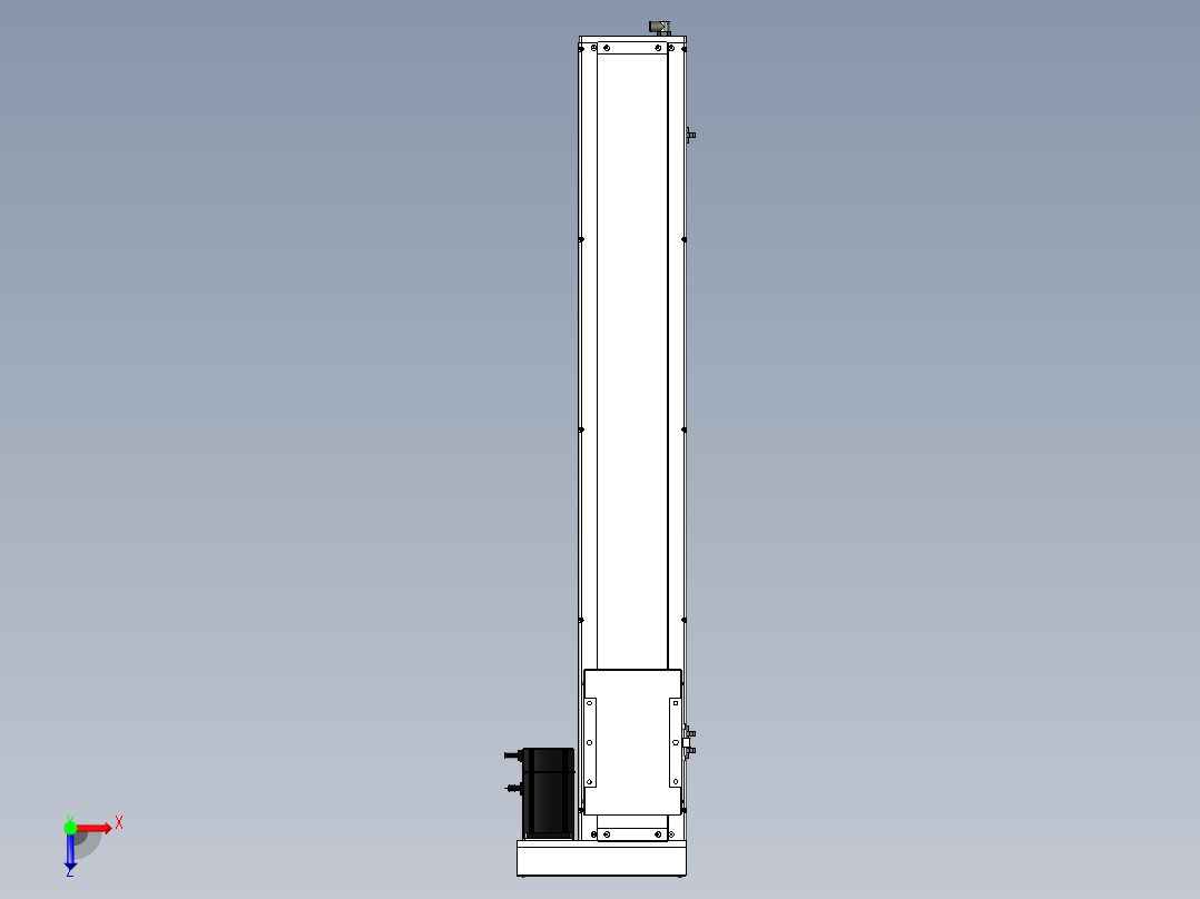 Toyo东佑达直线模组-ECH17-950-BR-750W俯视图