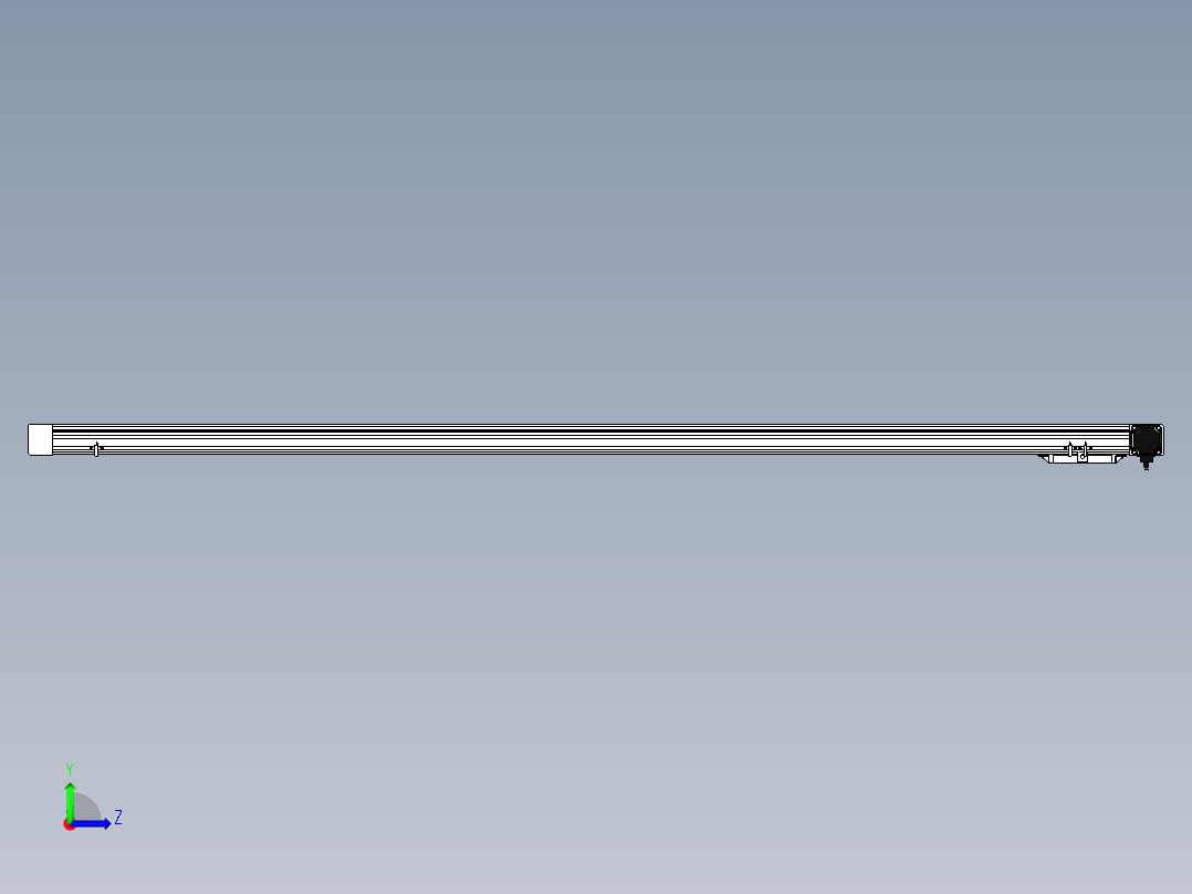 Toyo东佑达直线模组-M65M-X78-2000-L-M40-C4左视图