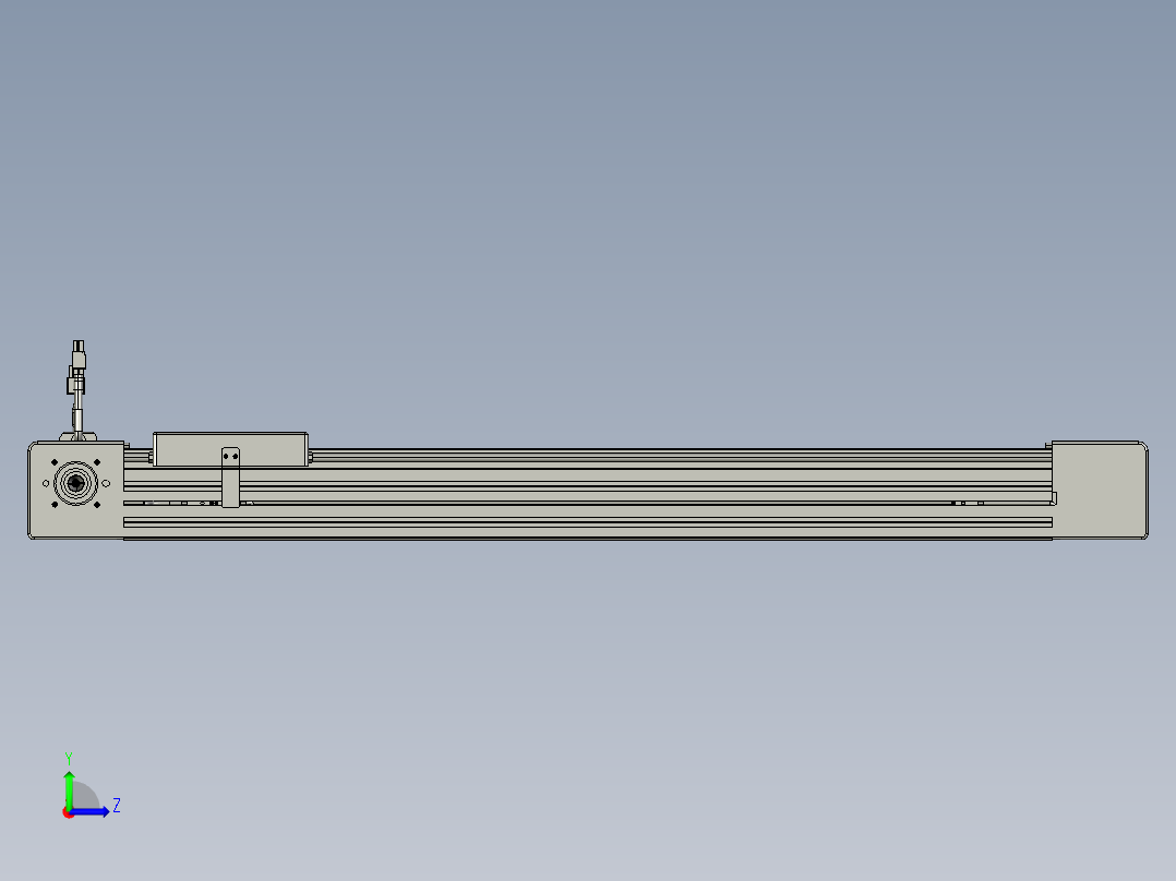 威洛博直线电机模组EB6-L140-S600-R-P40-MS3左视图