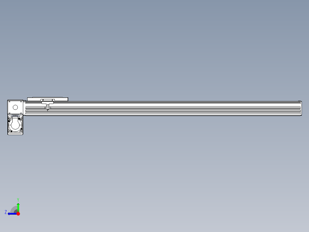 同步带全封闭直线模组TPA-HCB-120D-90-L950-LP-Y-P40-N3右视图