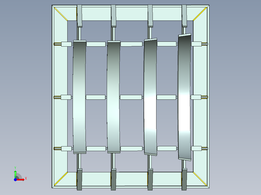 船舶喷水推进系统模型3D图纸 NX9设计 附IGS STP X_T等格式前视图