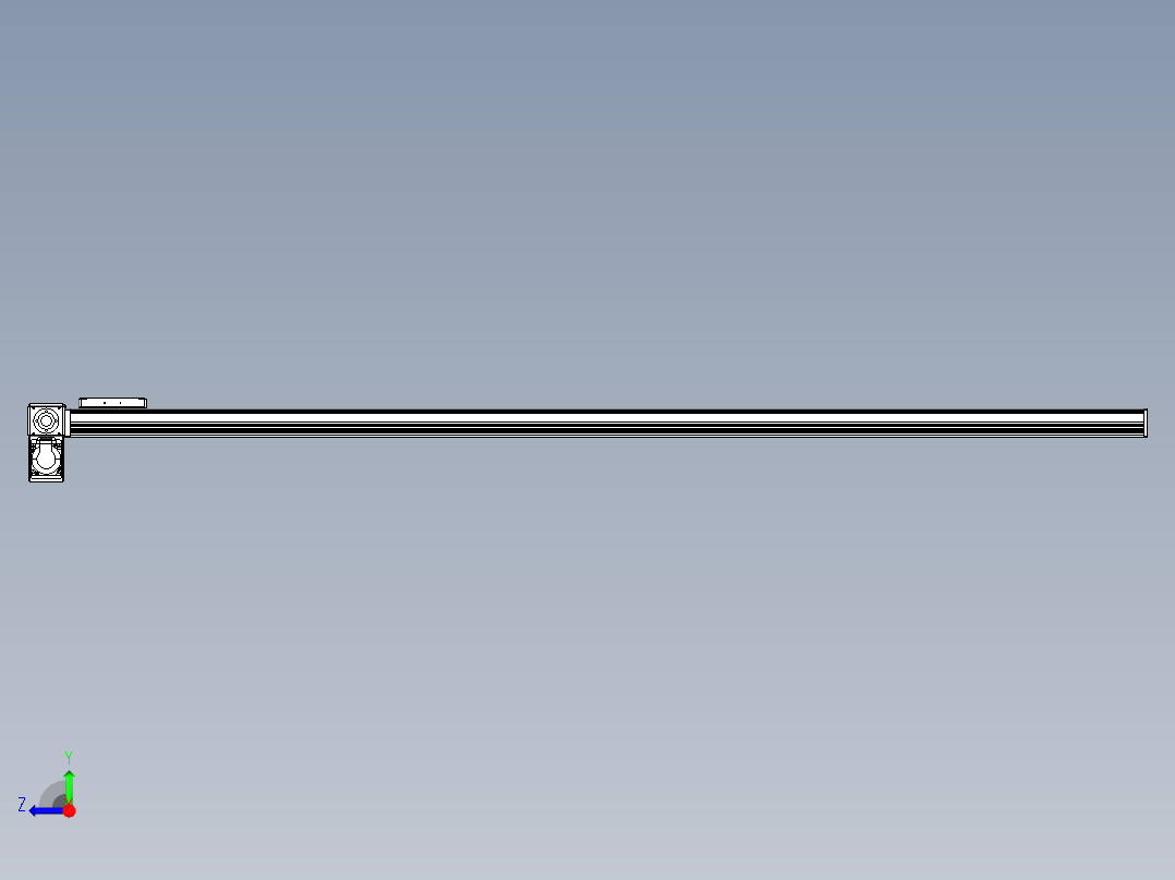 同步带全封闭直线模组TPA-HCB-105D-90-L1850-LP-C-P20-N3右视图