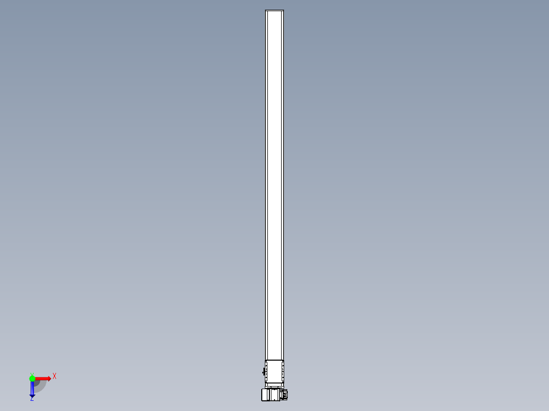 同步带全封闭直线模组TPA-HCB-105D-90-L1850-LP-C-P20-N3俯视图
