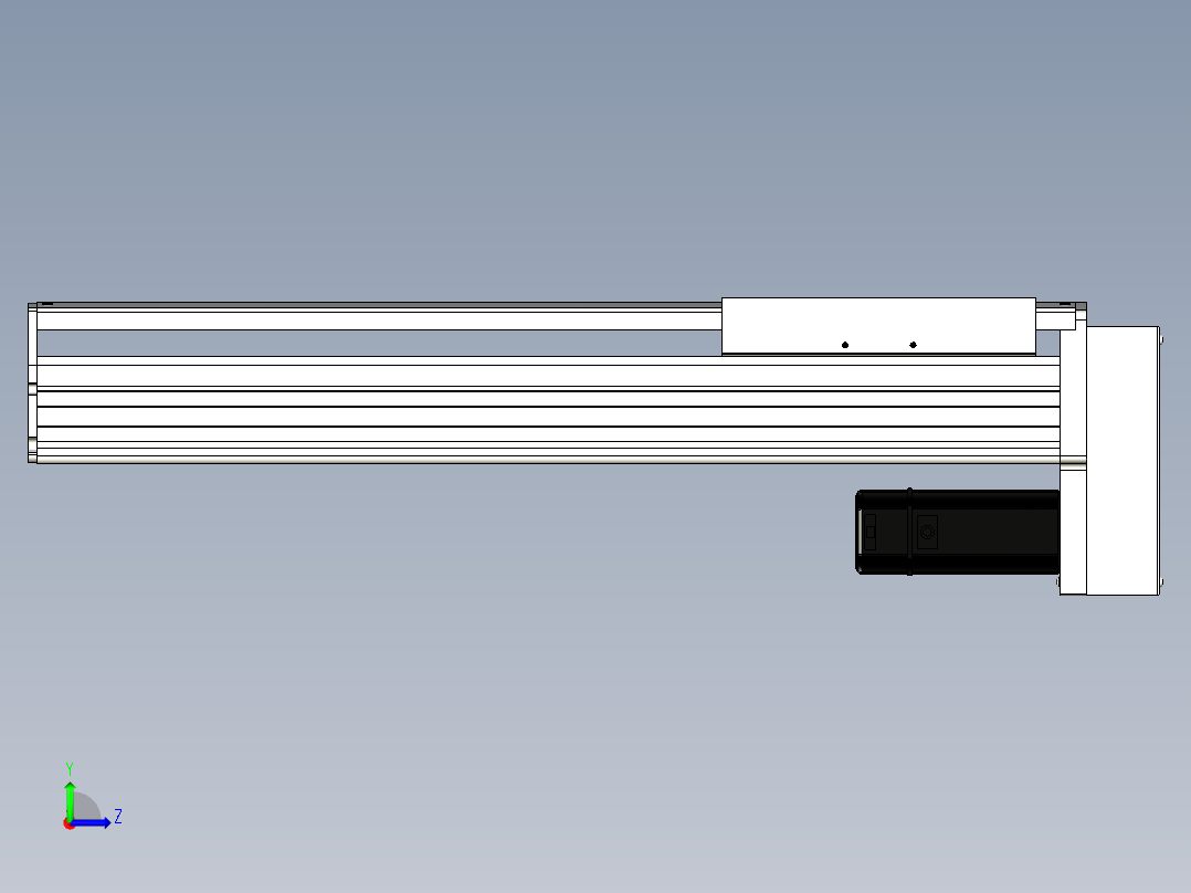 Toyo东佑达直线模组-ETH22-450-BM-400W+煞車左视图