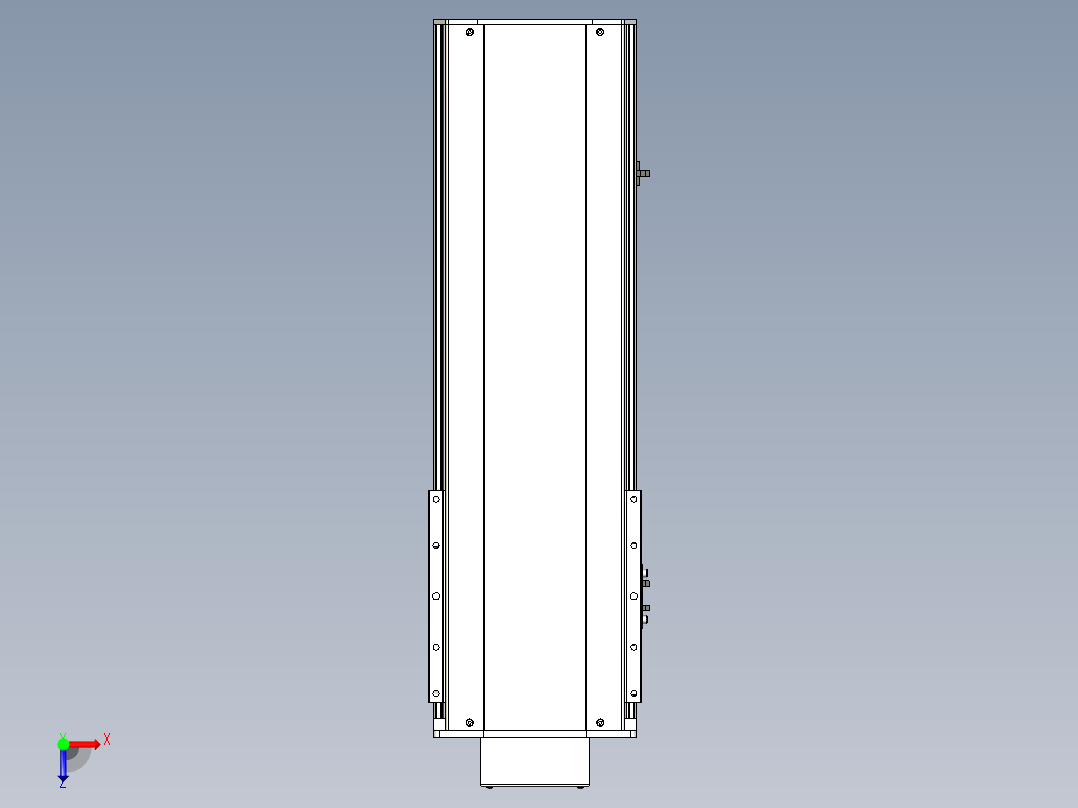 Toyo东佑达直线模组-ETH22-450-BM-400W+煞車俯视图