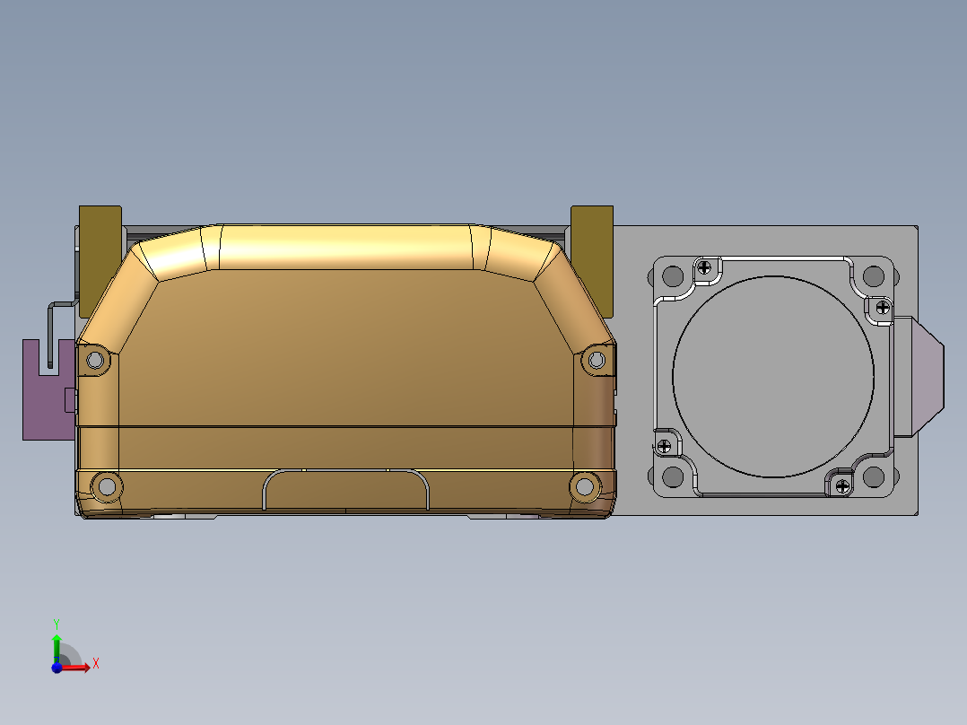 MTH丝杆半封闭模组MTH14-BR-60前视图