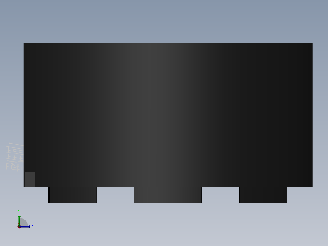 4010无刷电机左视图