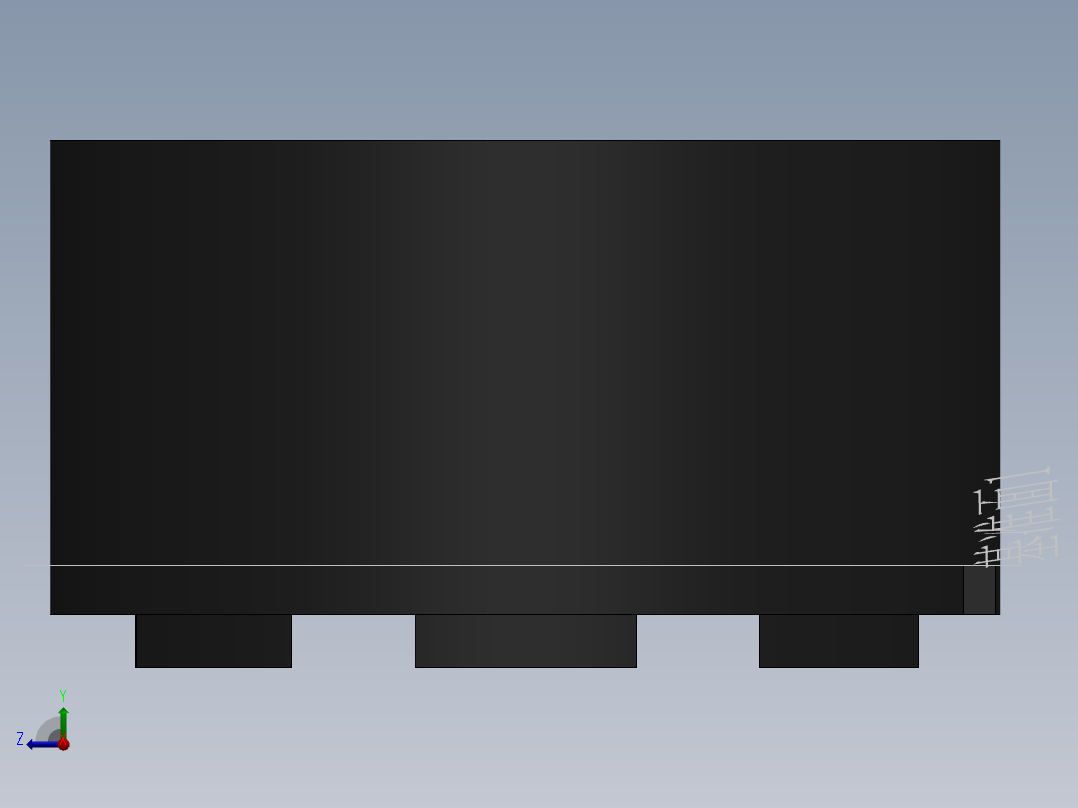 4010无刷电机右视图
