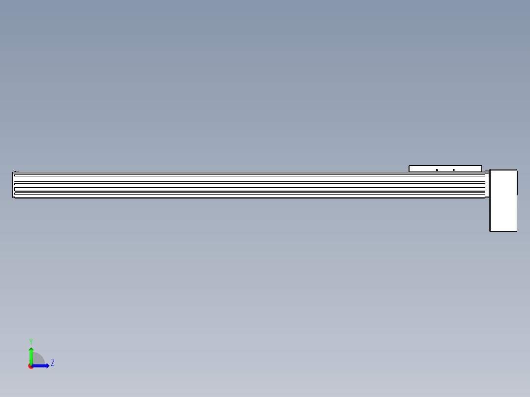 同步带全封闭直线模组TPA-HCB-120D-90-L900-LP-C-P40-N3左视图