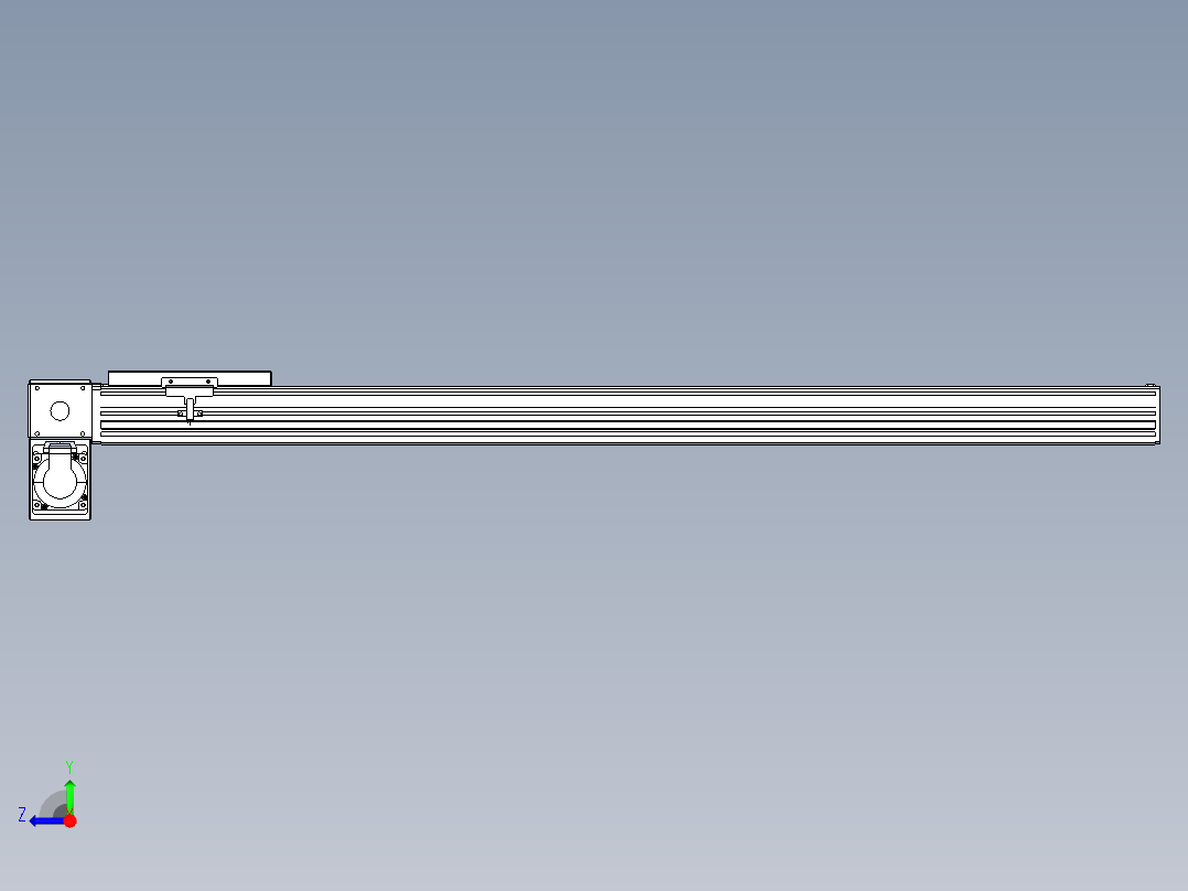 同步带全封闭直线模组TPA-HCB-120D-90-L900-LP-C-P40-N3右视图