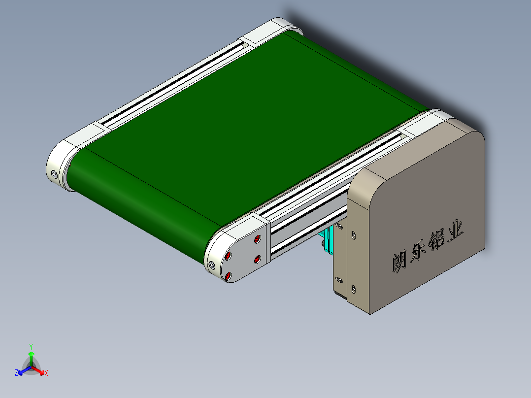 LE-XC3060-右边驱动经济型皮带线主视图