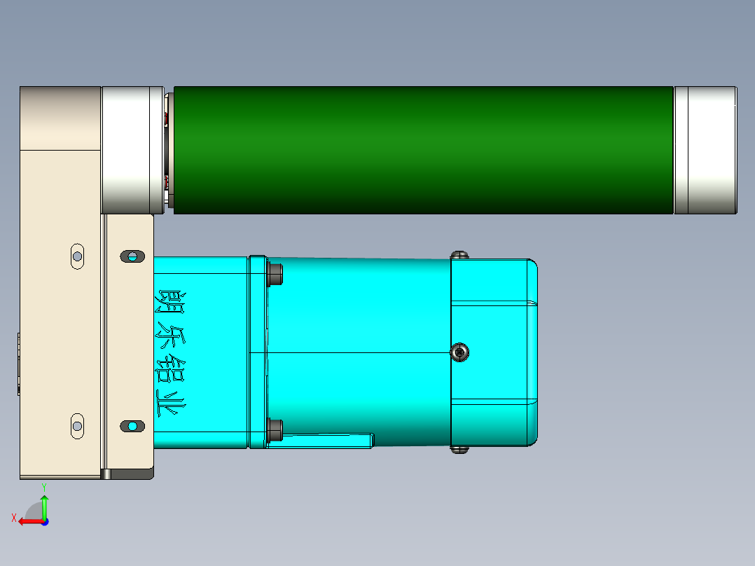 LE-XC3060-右边驱动经济型皮带线后视图