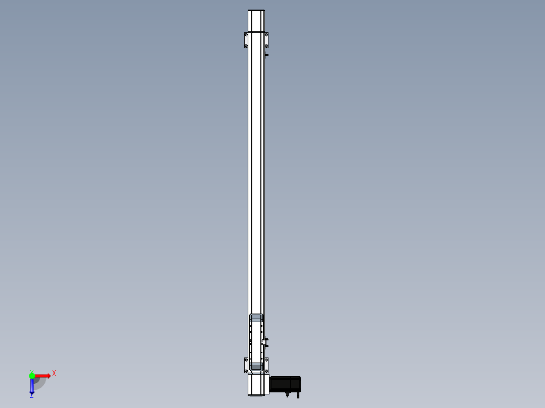 Toyo东佑达直线模组-M65-S-X130-1100-L-M40-C4俯视图