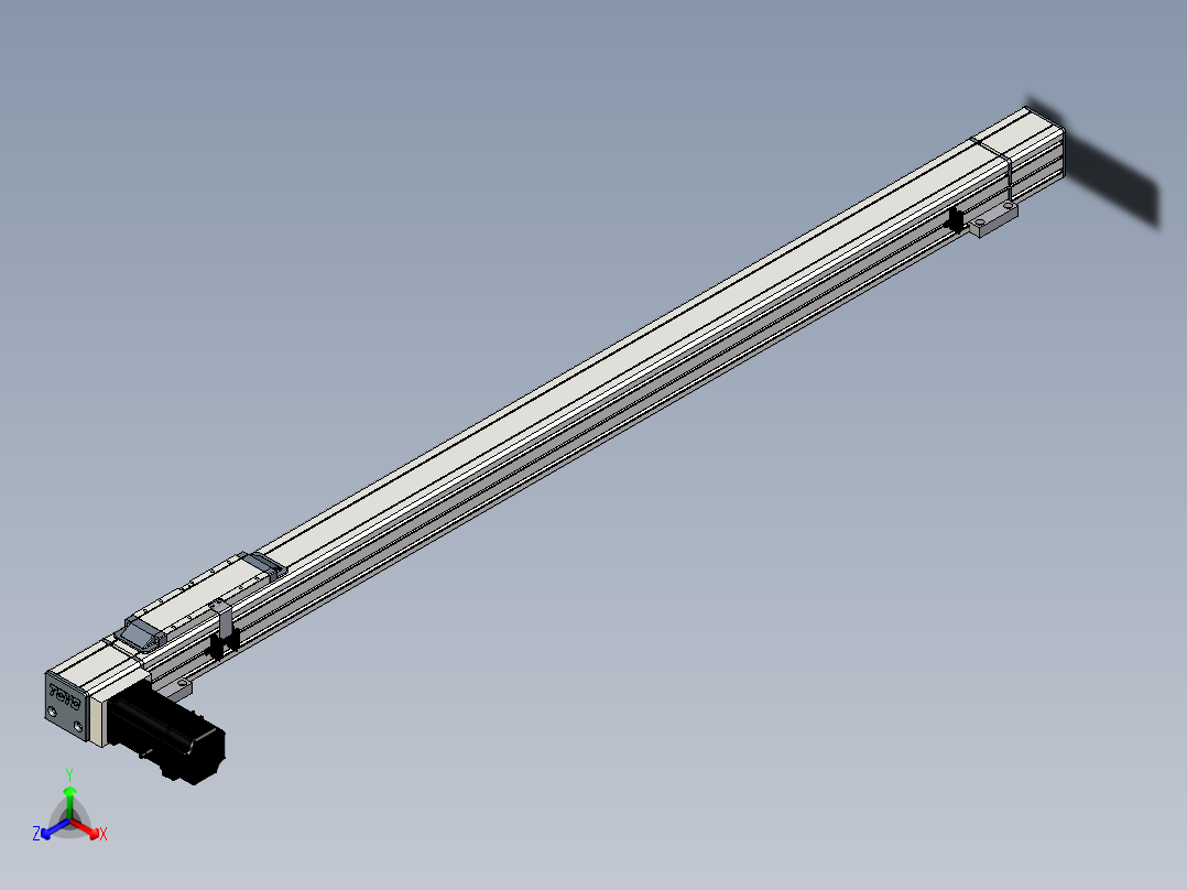 Toyo东佑达直线模组-M65-S-X130-1100-L-M40-C4正等轴测图