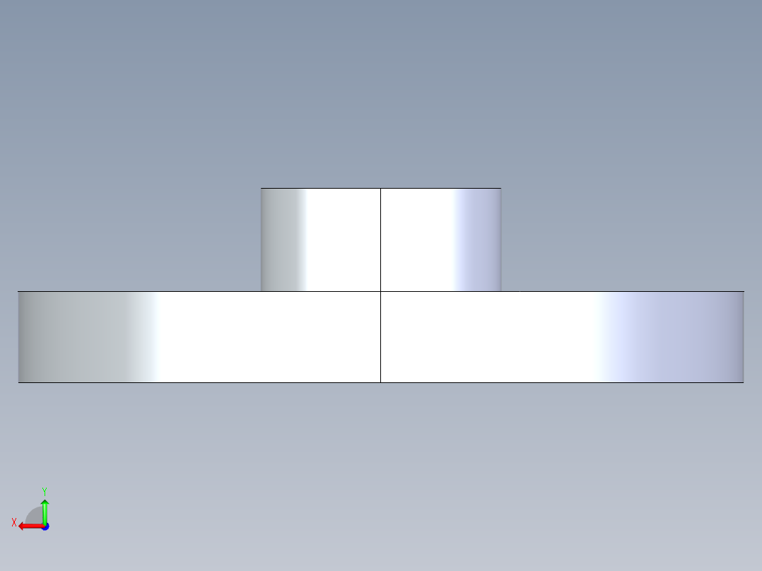 聚氯乙烯配件24-Sch80_Flange One-Piece_FPT_852-005_0.5in后视图