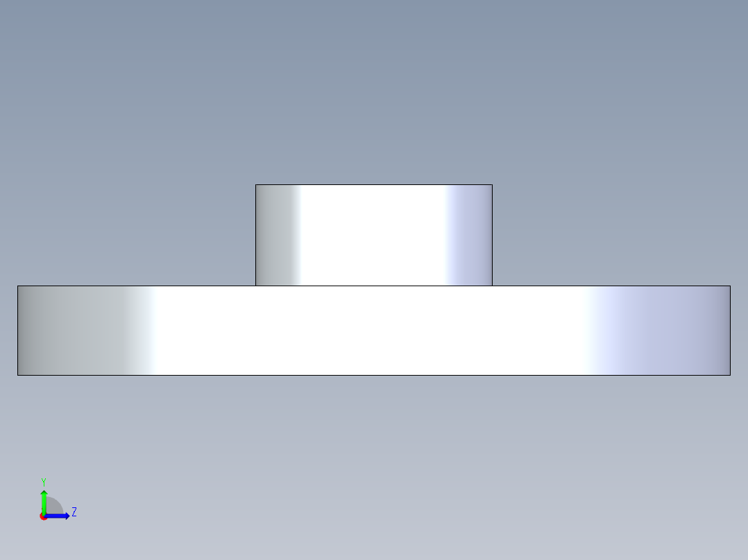 聚氯乙烯配件24-Sch80_Flange One-Piece_FPT_852-005_0.5in左视图