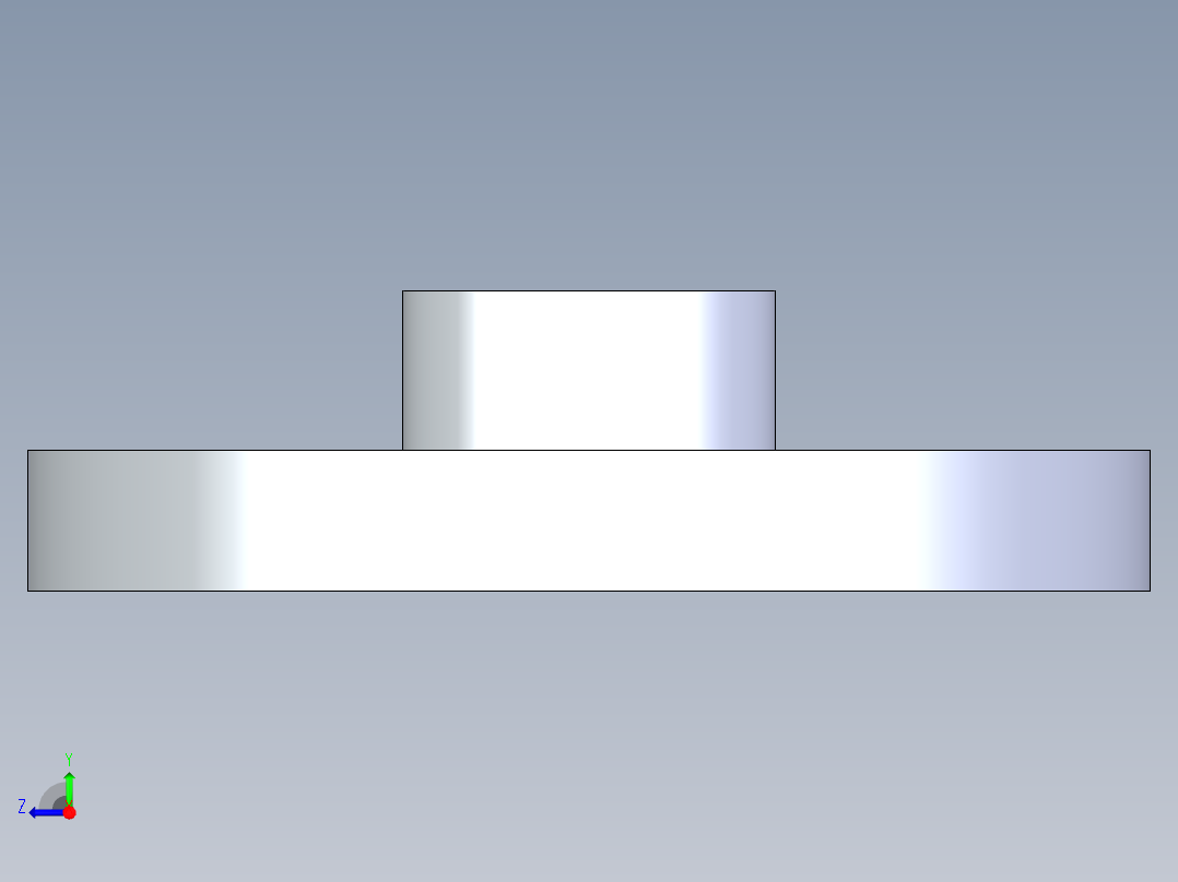 聚氯乙烯配件24-Sch80_Flange One-Piece_FPT_852-005_0.5in右视图