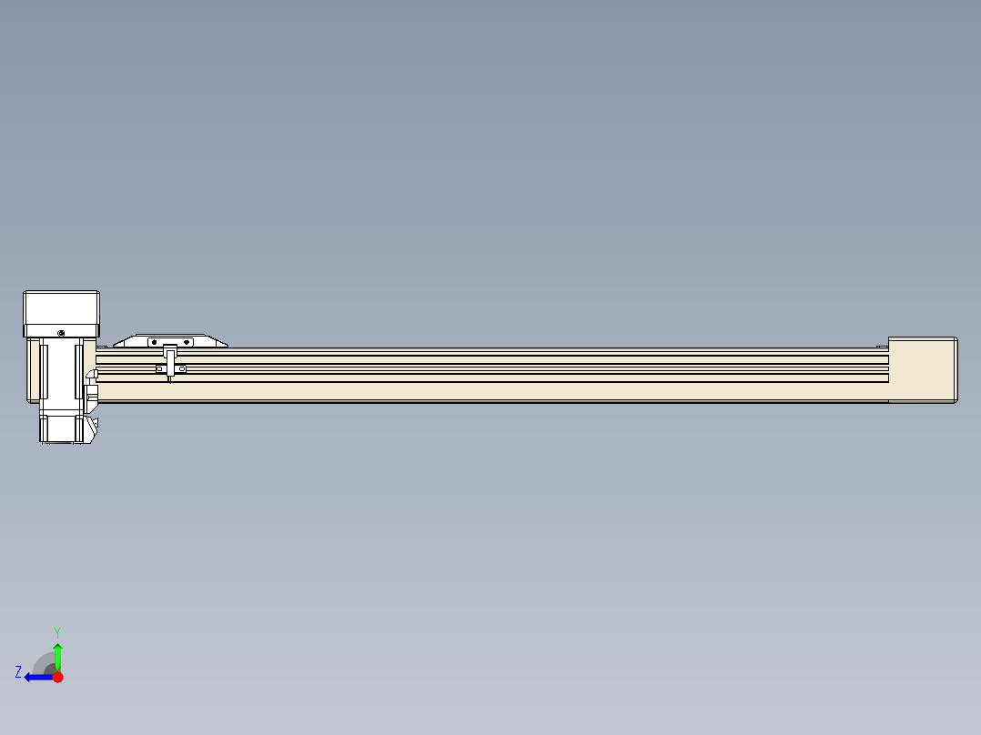 同步带全封闭直线模组TPA-HCB-65S-90-L550-MR-C-P10-N3右视图