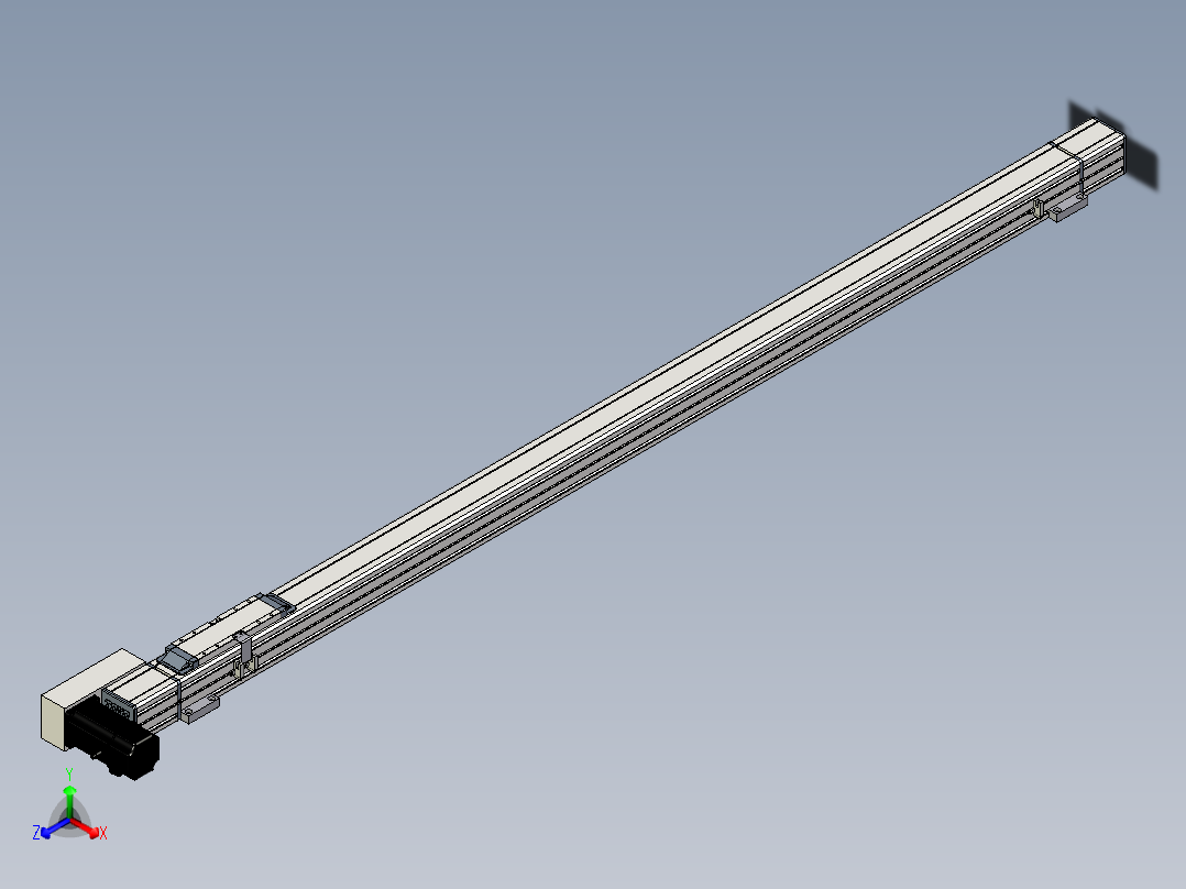 Toyo东佑达直线模组-M65-S-1500-L-M40-C4正等轴测图