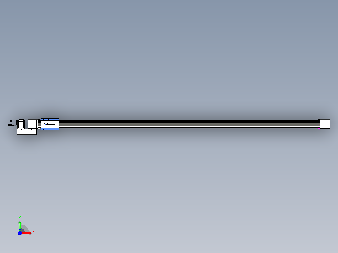 威洛博LB.GB同步带传动--欧规系列GB8-L96-S2600-BL-P75前视图