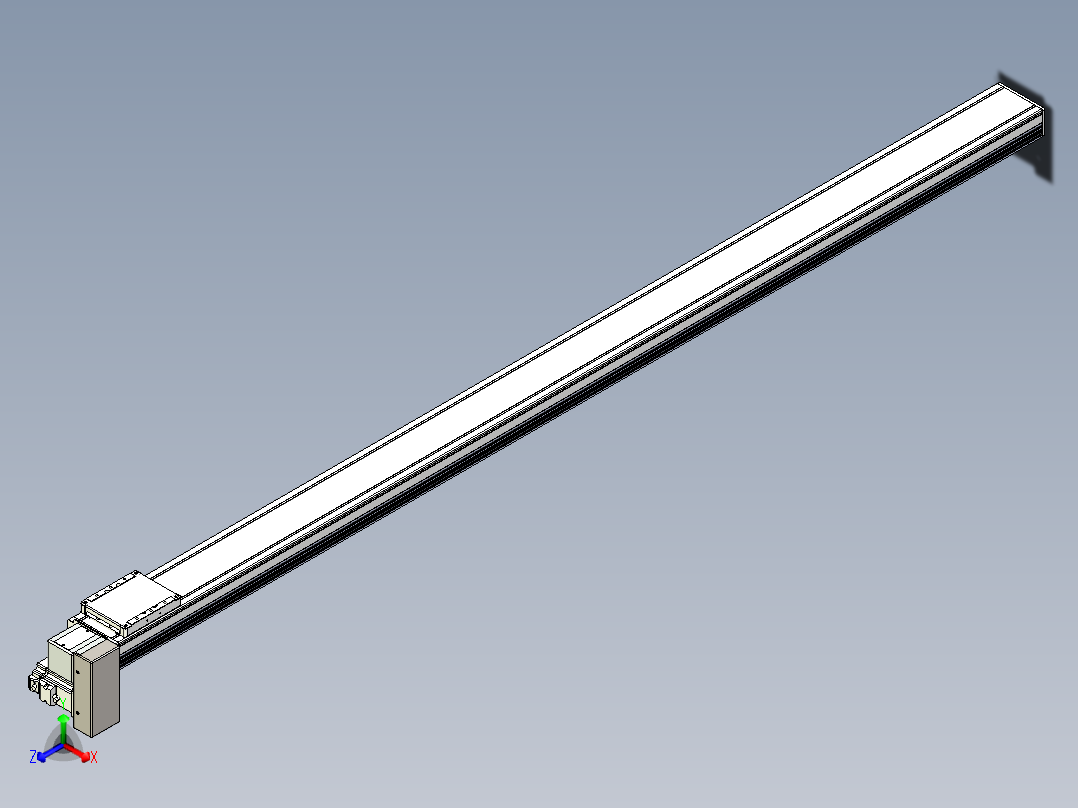 同步带全封闭直线模组TPA-HCB-105D-90-L1900-RP-Y-P20-N3主视图