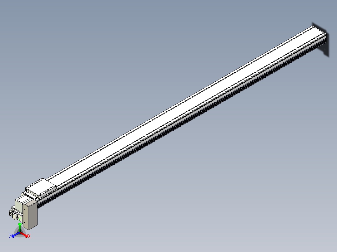 同步带全封闭直线模组TPA-HCB-105D-90-L1900-RP-Y-P20-N3正等轴测图