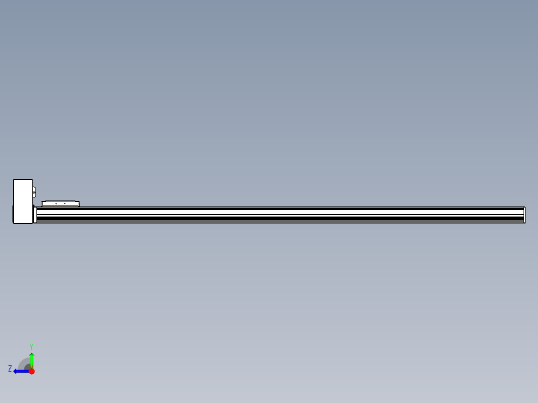 同步带全封闭直线模组TPA-HCB-105D-90-L1450-RU-Y-P20-N3右视图