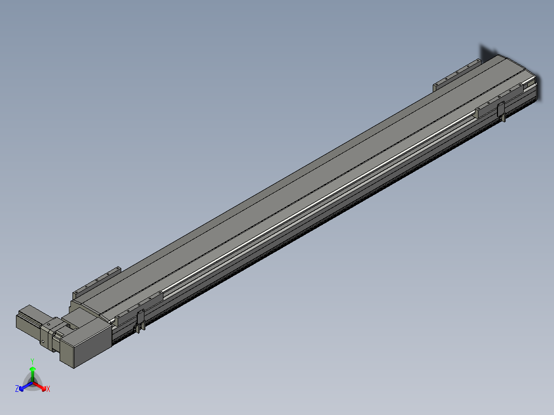 直线模组LHB21-L40-S1800-BR设计图纸主视图