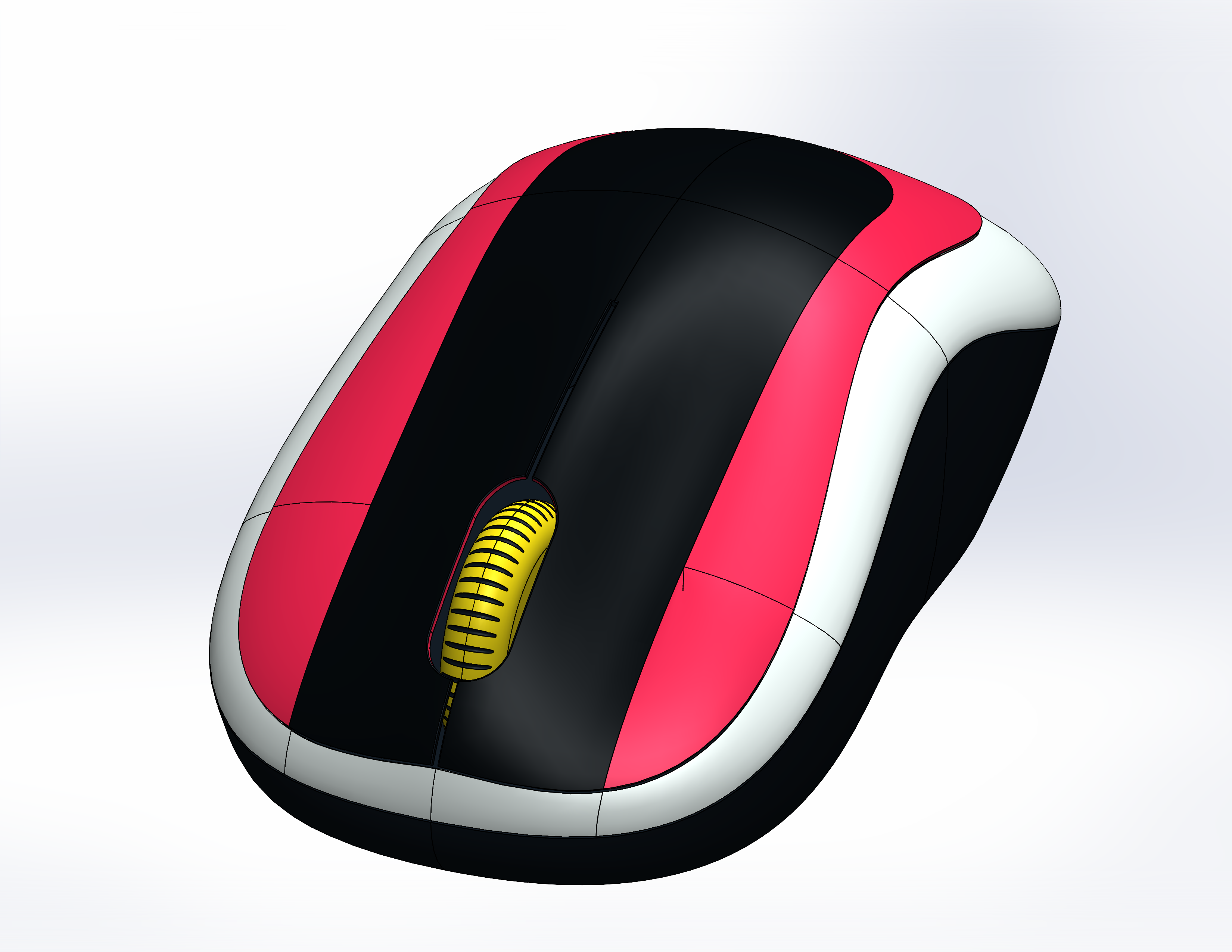 符合人体工程学的带滚轮设计的电脑鼠标11