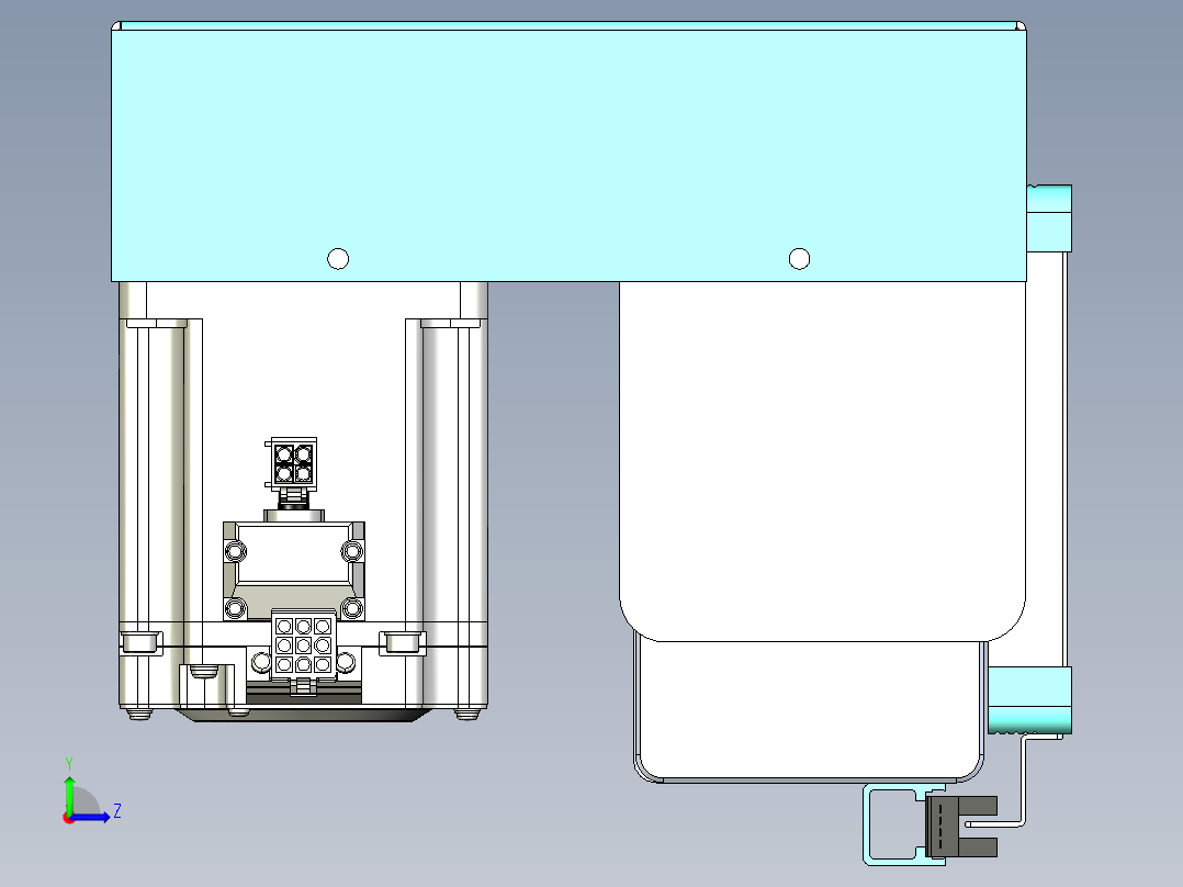 威洛博VBC同步带传动一无尘环境VBC14-L45-S650-BRD-ZP75-C3左视图