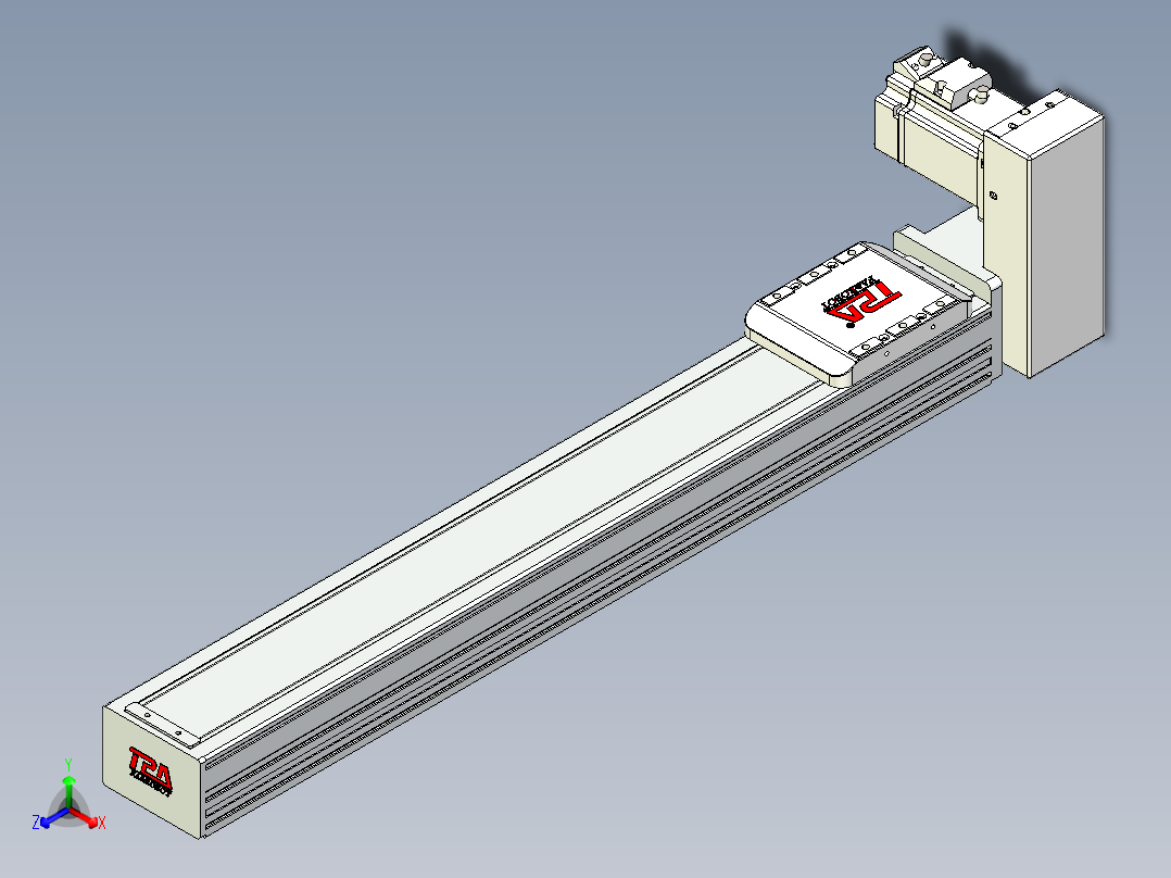 同步带全封闭直线模组TPA-HCB-85D-90-L500-LU-C-P20-N3主视图