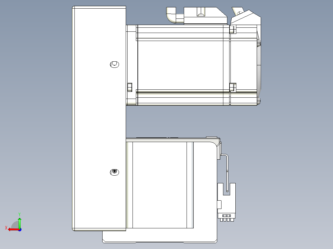 同步带全封闭直线模组TPA-HCB-85D-90-L500-LU-C-P20-N3后视图